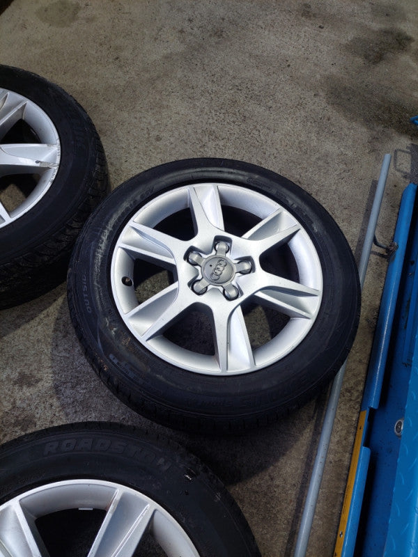 Aluminiske alu feluge felge audi 5x112 16col gume slabe