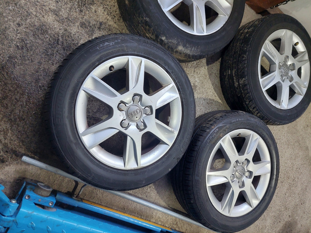 Aluminiske alu feluge felge audi 5x112 16col gume slabe