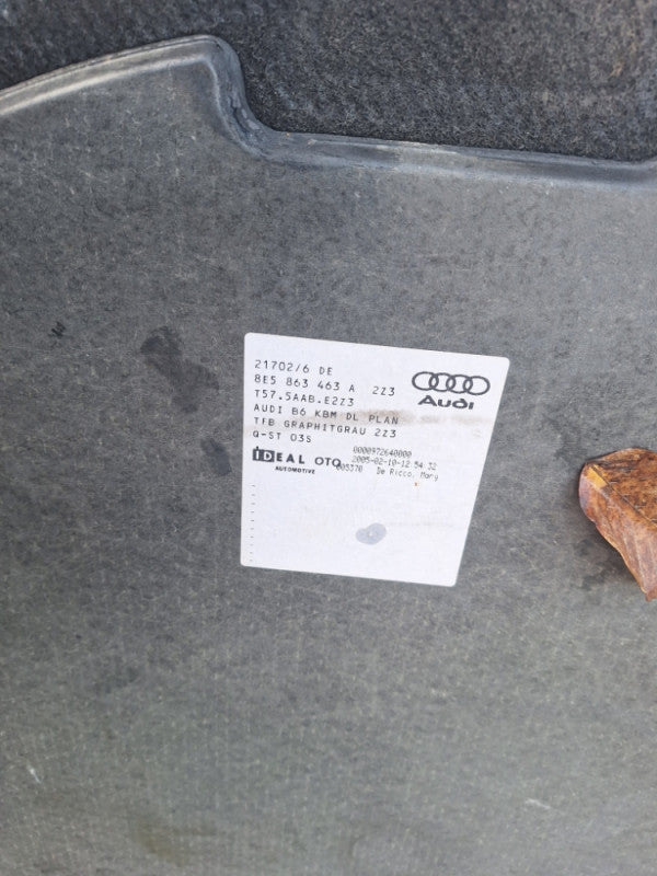 Tepih gepeka audi a4 b7 limuzina 8e5863463A