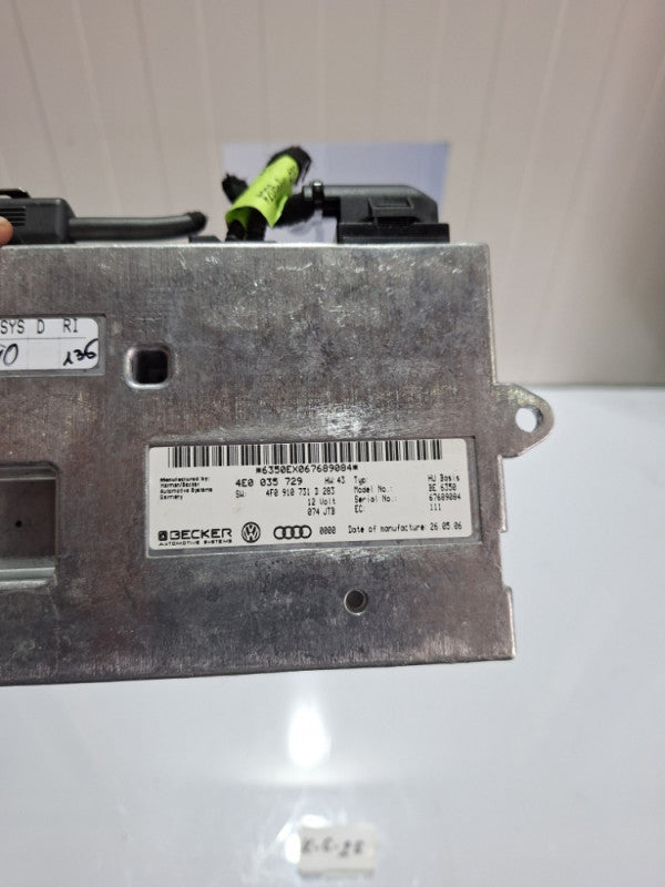 MMI modul audi a6 4f c6 4e0035729 4f0910731D 4F0910731D 4E0035729 Audi A8 BLUETOOTH MODULE HAND FREE CONTROL UNIT Becker
